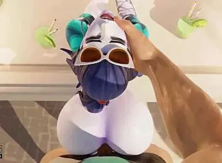 Widowmaker's French Holiday Teases Big Ass on Monster Cock
