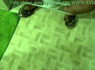 hey, my horny arab milf mother-in-law's hairy pussy got caught pissing by 18yo stepson