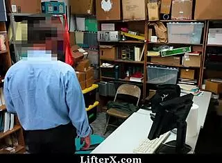 Skinny Teen Shoplifter Punished in Garage