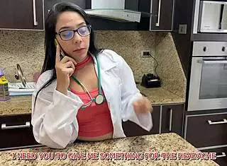 Stepmom Doctor Milks Wrong Pill Erection