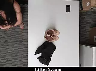 LP Officer Rips Clothes Off Shoplifting Teen and Pounds Her in Garage!