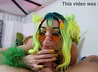 Duolingo mascot breaks in and pounds little 18+ puck senseless