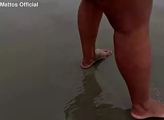 dirty wet barefoot soles fetish on street and beach