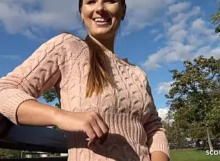 wanna see jennifer's blue eyes roll back in street pickup fuck?