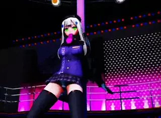 hk416 erotic squatting dance mmd