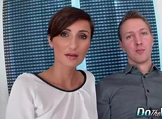 Hey 😍 hotwife Gabrielle Gucci slurps monster BBC cum right in front of her cuck hubby! 🍆💦