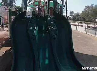 Juicy White Booty Bounces On Big Cock