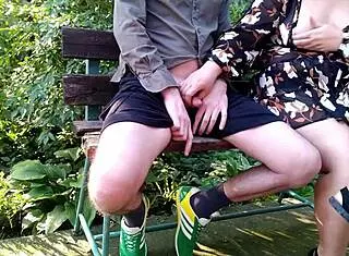 my horny mother-in-law flashes her huge natural tits craving public attention