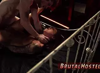 German BDSM tourists Felicity Feline Jade bound extreme anal fucked hardcore in Europe