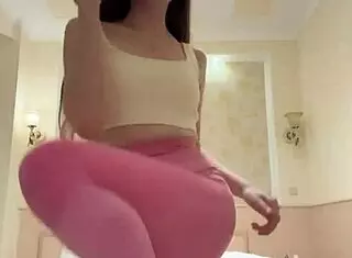 See my tight pussy lips dance in miniskirt?