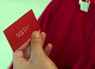 bunny madison begs santa claus ram fat cock in dripping pussy. he delivers deep cowgirl creampie