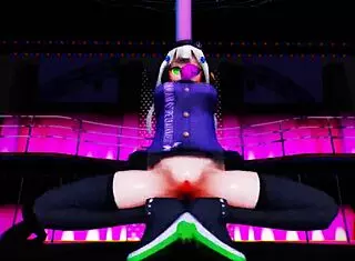 hk416 erotic squatting dance mmd