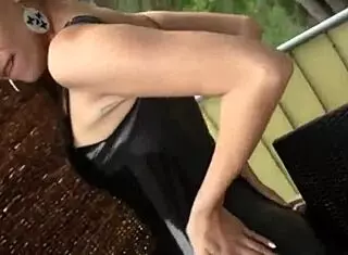 horny german latex babe craves monster cock facial cumshot 😈🍆💦