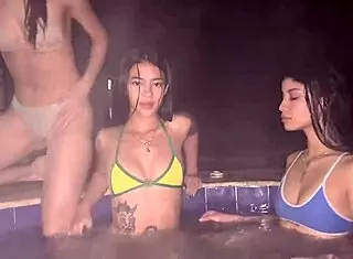 Neighbor's Foursome with Friends Turns Wild