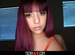 hey, redhead amber fox gets oiled up for wild massage pounding