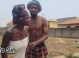 Nasty bitch fucks husband's friend outdoors quick!