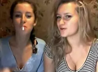 hey girls light up that cigarette on cam and tease us slow