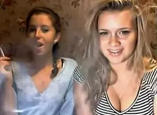 hey girls light up that cigarette on cam and tease us slow