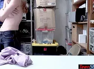 Petite Shoplifter Teen Fucked Hard to Escape Trouble