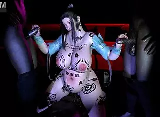 Thicc goddess blesses with big ass tits in 3D hentai creampie animation.