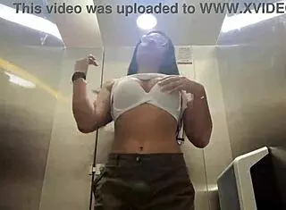 me masturbating big latina ass in mall with husband