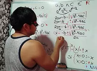 japanese nerd student demos hot second degree erotic equation