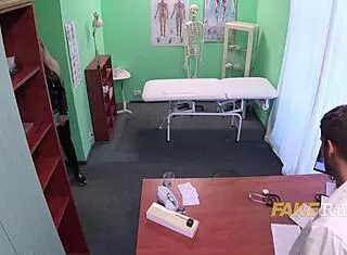 Big Tits Russian Patient Rides Doctor's Cock Hard