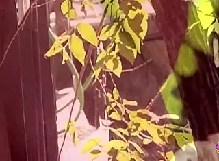 Thick lesbians toy each other's pussies outdoors hungrily!