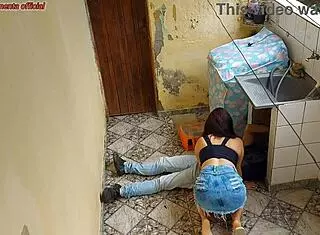 hotwife pays plumber rides cock while husband works feels so dirty