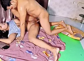 brunette girlfriend natural tits takes rough anal cumshot facial homemade