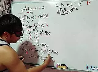japanese nerd student demos hot second degree erotic equation