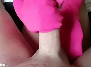 Milf Delivers Pov Handjob Cumshot Compilation in Nylons
