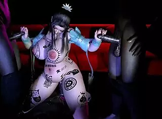 Thicc goddess blesses with big ass tits in 3D hentai creampie animation.