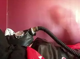 rubber latex slave bound tight multicam cum torment i cant hold it