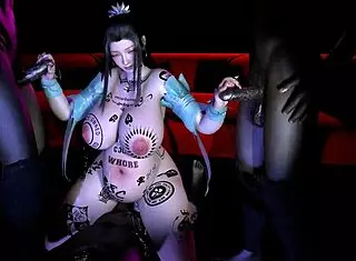 Thicc goddess blesses with big ass tits in 3D hentai creampie animation.