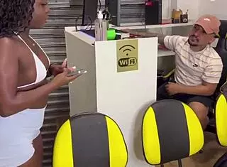 brazilian gym trainer fucks juicy shaved tight pussy to orgasm 1on1