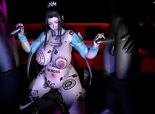 Thicc goddess blesses with big ass tits in 3D hentai creampie animation.