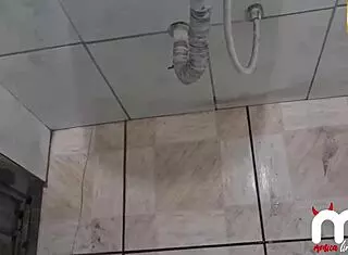 while hubby washes car i fuck hot young stud in gas station bathroom