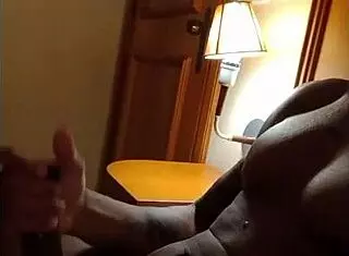 military guy massages his huge monster cock pov solo