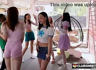 Wanna Fuck the DJ? Her Wet Skinny Pussy Bent Over to Our Beat