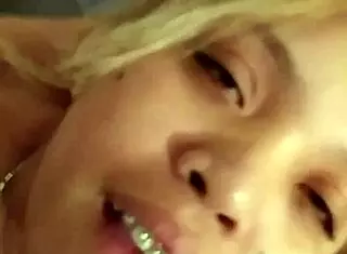 latina mia sucks big cock with slutty boob bounce