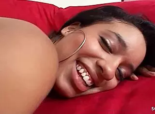 dark-skinned ebony aliana love's saggy tits big clit casting fuck