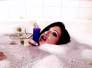 big titted brunette begs for double penetration cumshots!