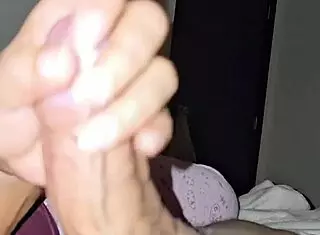 you tired babe but stroke my huge cock till i cum?