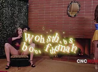 Freeuse queen Snowhite fucks lucky elf with monster passion