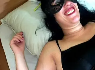 sexy wife spreads tight pussy for sneaky fun