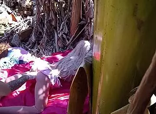 ruivinha fuck doll outdoor anal toy pounding