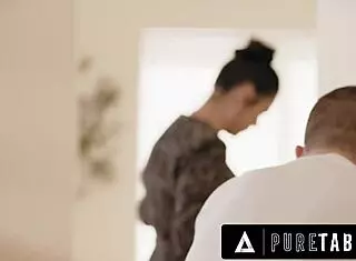 Pure Taboo milf Dana Vespoli drills stepson-in-law's cock missionary after his loss.