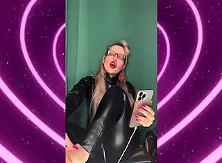 no cumming till your bimbo eyeliner flawless femdom joi glasses crossdresser