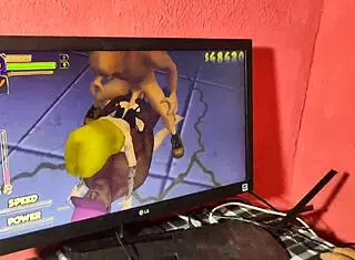 i catch her on porn game she begs ass fuck now
